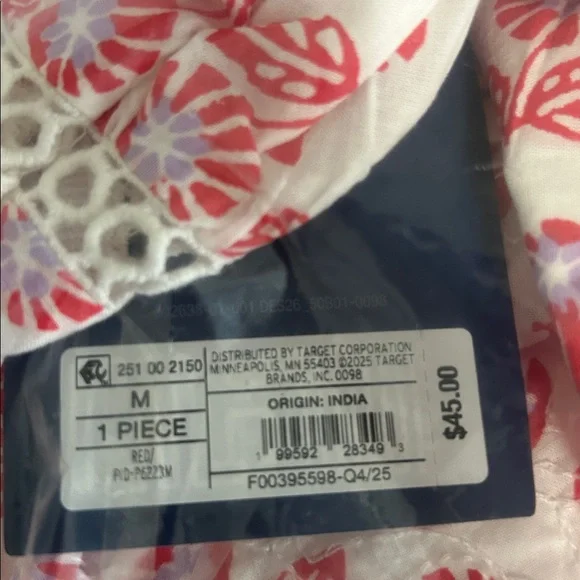 NWT Roller Rabbit X Target Floral Tie-Shouldered Tier Maxi Dress Medium - Picture 5 of 5